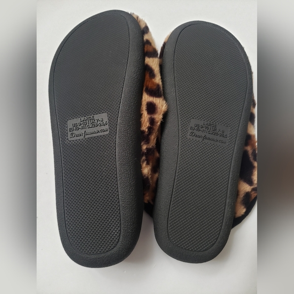 Dear Foam Women's Leppard Memory foam Slipper Size 9-10 - Picture 5 of 6